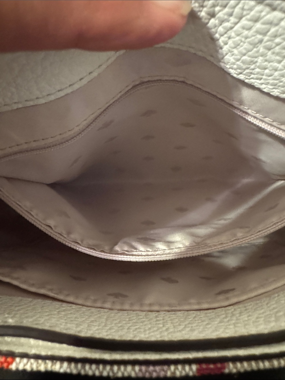 kate spade White, Pink & Red Striped Crossbody Bag NWOT - Picture 7 of 11